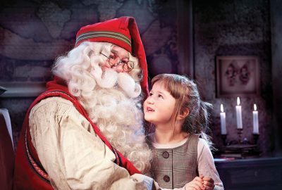Santa with girl