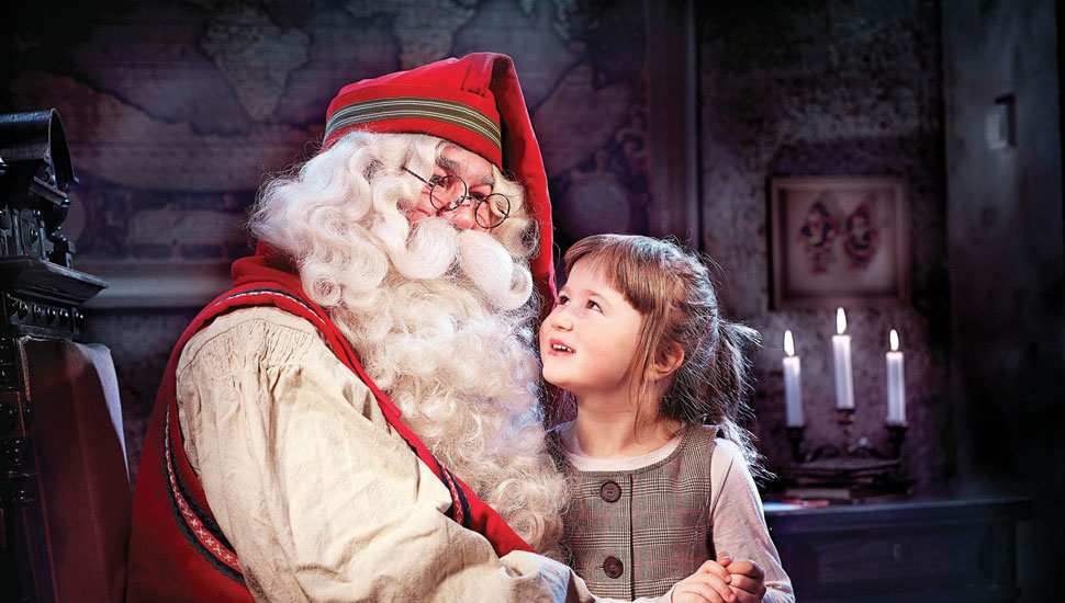 Santa with girl
